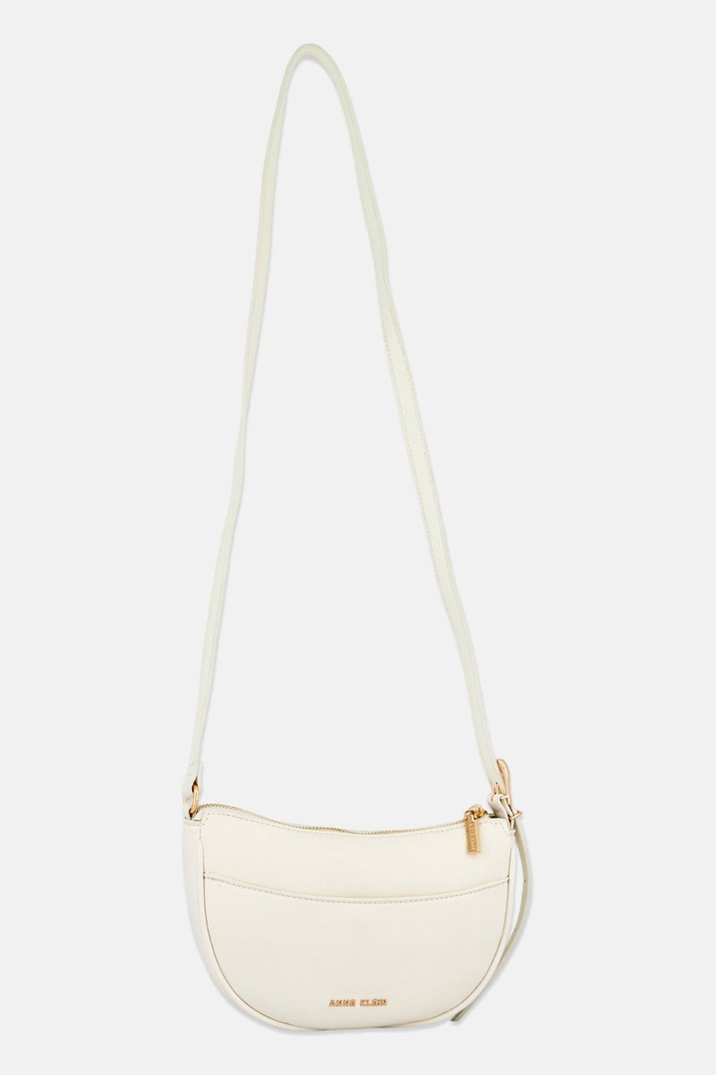ANNE KLEIN Women Brand Logo Cross Body Bag, Ivory - Image 1