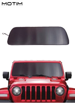 Car Windshield Sunshade for Jeep Wrangler JL , 2018 to 2022,  Aluminum Foil 3 Layers Laminate Structure, UV Rays and Heat Protector Sun Visor, Super Insulation, Keep Your Vehicle Cool
