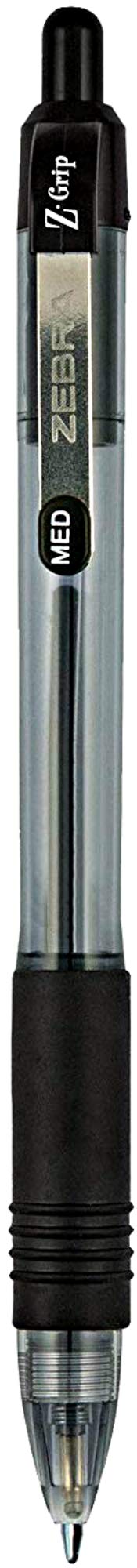 Zebra Pen Ballpoint, Bulk Pack of 24 Z-Grip Retractable Medium Point 1.0 mm, 12 Black Pens & 12 Red Pens Combo Pack - Image 2