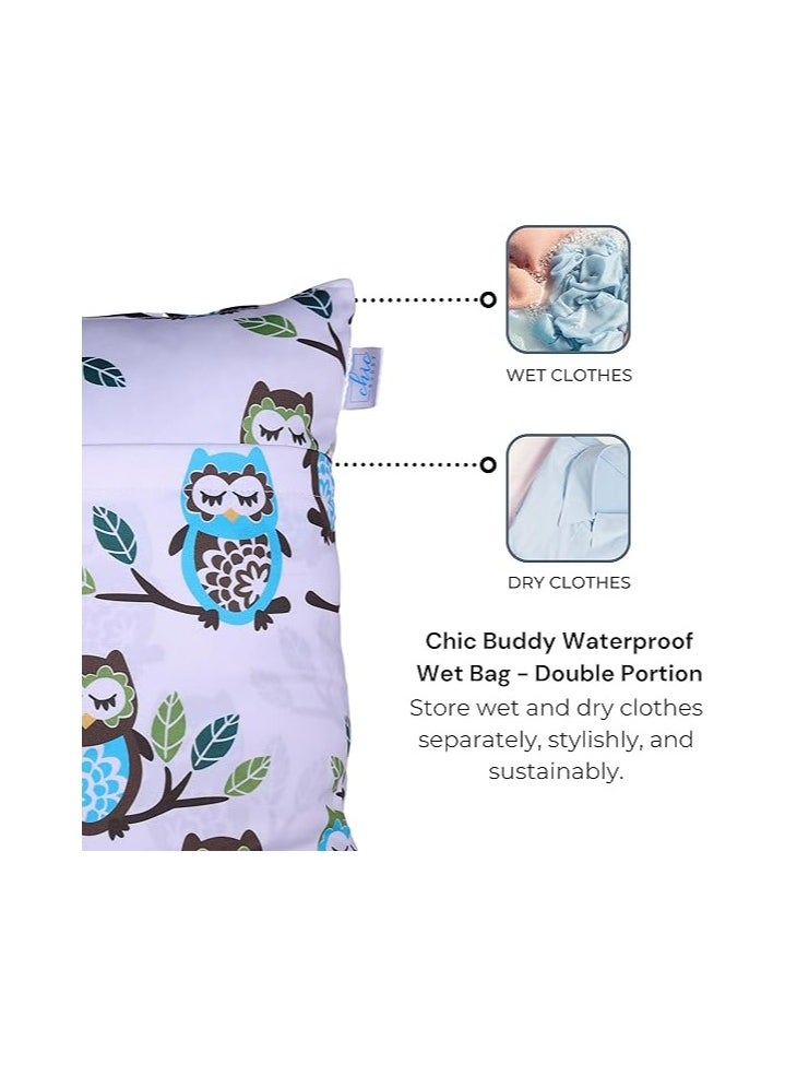 ORiTi - Waterproof Wet Bag, Washable, Reusable for Travel, Beach, Pool, Stroller, Diapers, Dirty Gym Clothes, Wet Swimsuits, Toiletries - Image 1