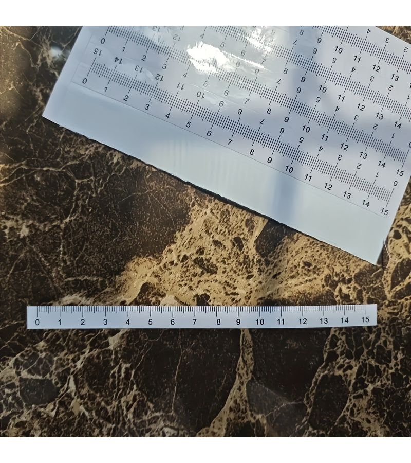10 Durable Self Adhesive Rulers for Office Study Sewing Crafts Style A 0.0 to 3.94 Inch Smooth Surface Reusable Measuring Tool - Image 4