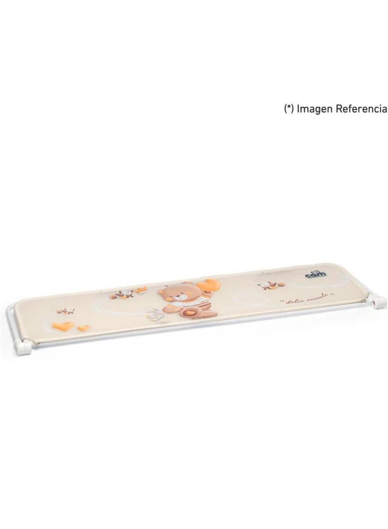 cam حاجز دولسينانا المحمول للأطفال، سياج سرير الأطفال، حاجز، سياج سرير الأطفال، واقي سياج، مع مساعدة جانبية للسلامة للأطفال - بيج - Image 2