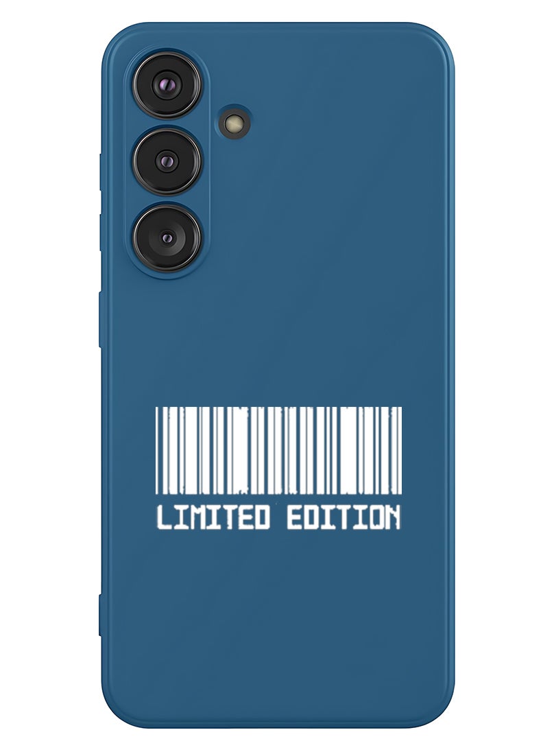 Theodor Protective Slim Fit Case Liquid Silicone Cover with Full Body Protection Anti-Scratch Shockproof Case For Samsung Galaxy S25 Plus (Blue) - Limited Edition - White - Image 1