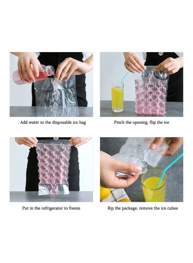 10-Piece Disposable Ice Cube Bags NA-H8248 Clear  - Image 2