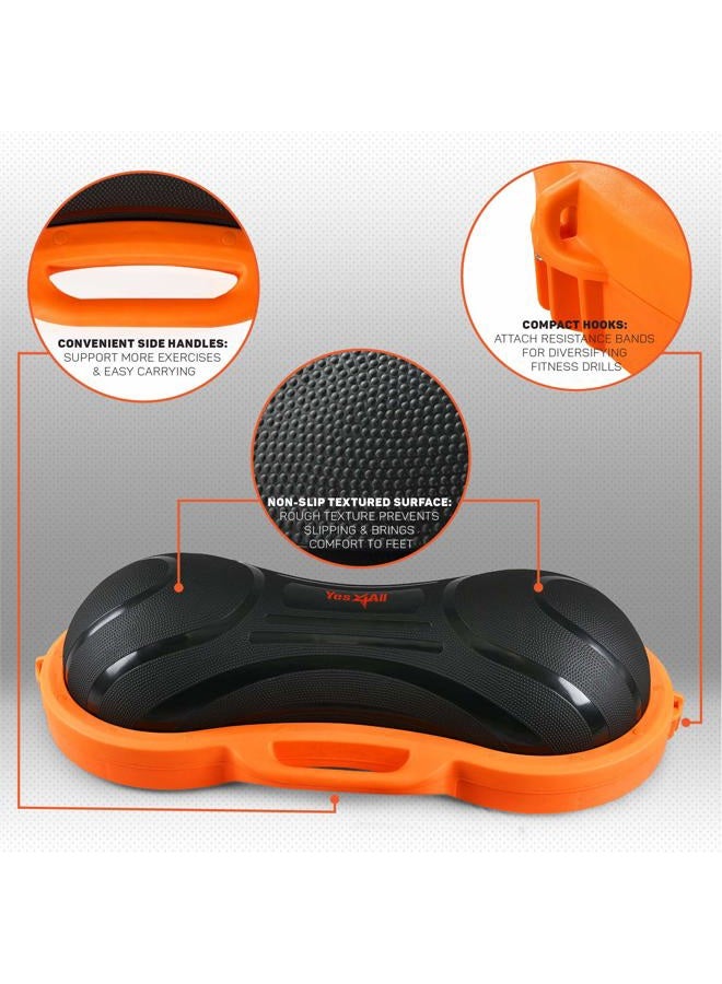 Yes4All مدرب التوازن نصف الفول السوداني - أسود/برتقالي - Image 3