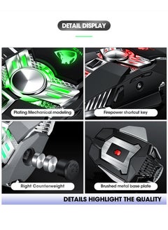 T-WOLF Essential Gaming Mouse: RGB Spectrum Backlit Ergonomic Mouse - 5 Programmable Buttons - Mechanical Switches - Backlight Modes up to 6400 DPI for Windows PC Gamers  - Image 4