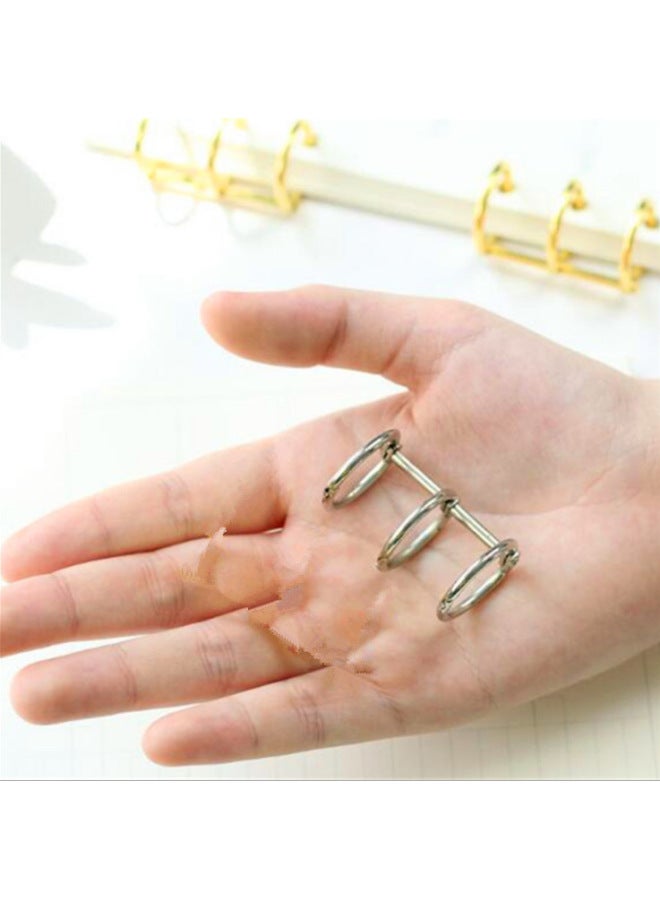 FEIFAN Circles Loose-leaf Ring Hand Account Loose-leaf Book Storage Tool Hand Account Diy Three Circles Metal Ring Buckle A5a6a7 Universal - Image 1