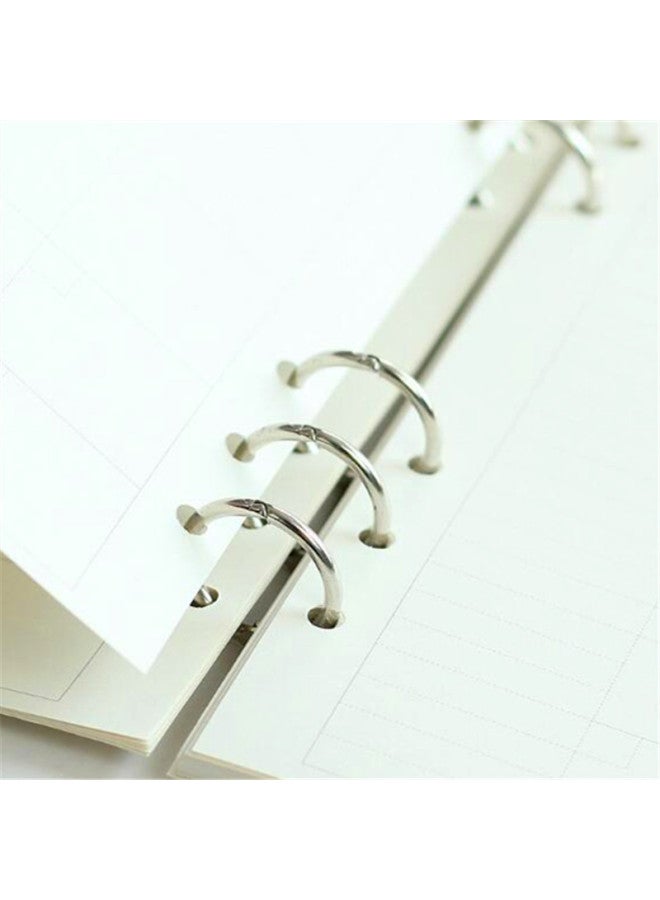 FEIFAN Circles Loose-leaf Ring Hand Account Loose-leaf Book Storage Tool Hand Account Diy Three Circles Metal Ring Buckle A5a6a7 Universal - Image 2
