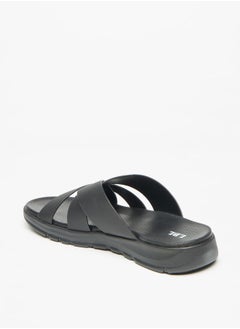 LBL Men's Solid Slip-On Cross Strap Sandals  - Image 4
