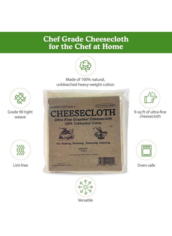 Regency Wraps Regency Wraps 100% Cotton Ultra Fine Natural Cheese Cloth, 9 sq.ft 36" X36" 1pc, Chef Grade for Basting Turkey, Canning, Straining, Cheesemaking  - Image 4