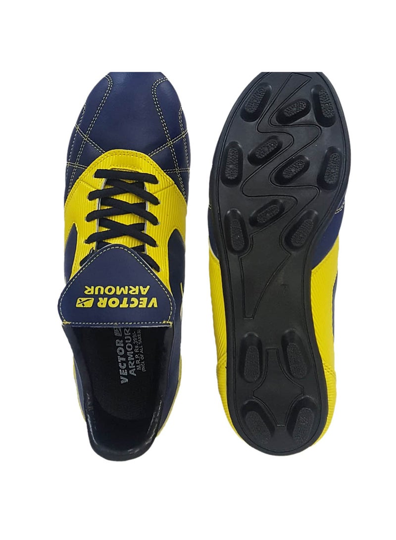 Vector X Armour Football Shoes | Size: EU 44, UK 10, US 11 | Material: PVC & Faux Leather | For Boys and Men | Optimal Traction | Durable Build & Comfortable | Slip Resistant - Image 4