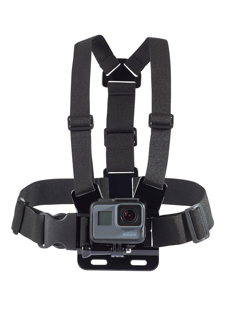 Adjustable Chest Mount Harness for GoPro and Action Cameras, Lightweight u0026 Comfortable, Black - Image 4