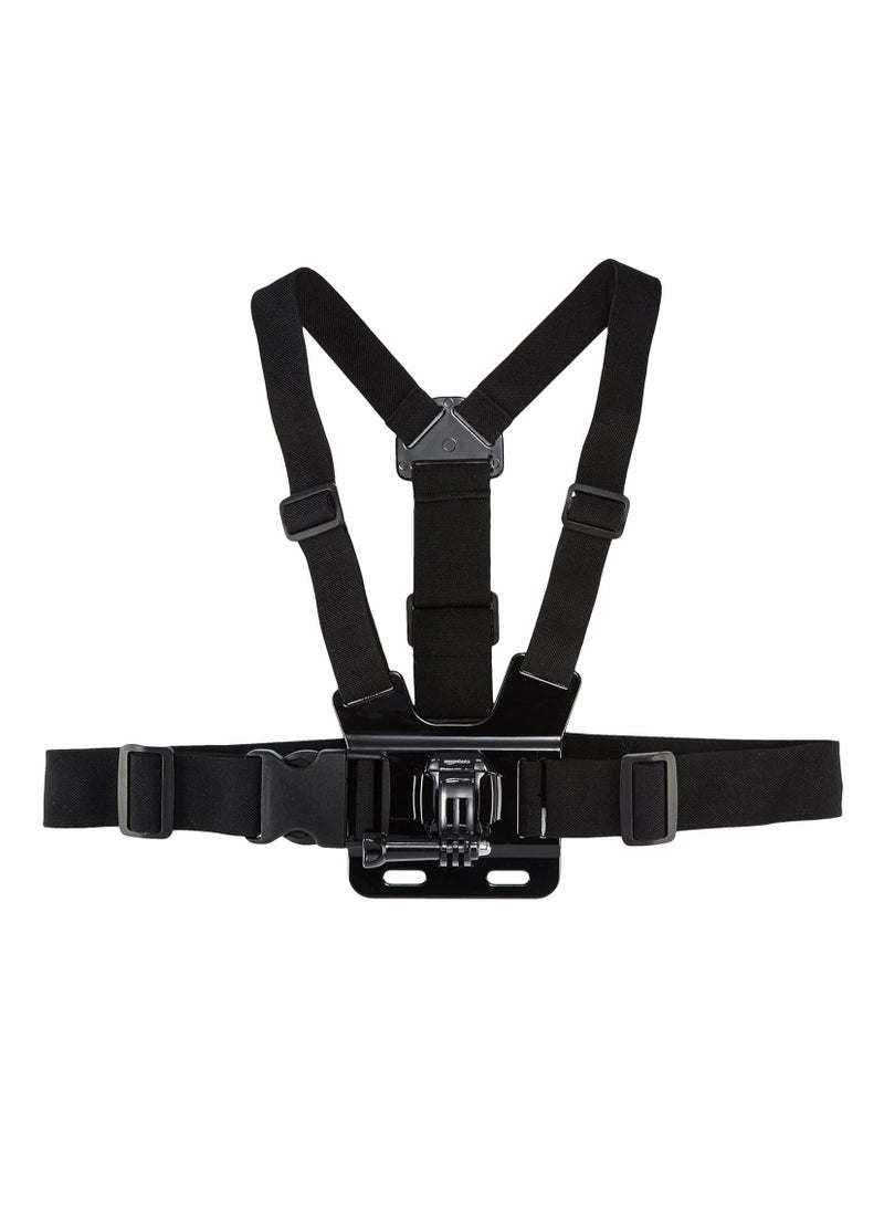 Adjustable Chest Mount Harness for GoPro and Action Cameras, Lightweight u0026 Comfortable, Black - Image 2