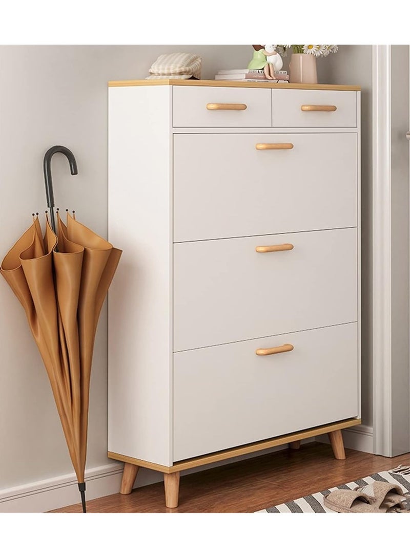 DubaiGallery Ultra thin tipper shoe cabinet household door saves space large capacity multi-layer shoe rack multi-functional storage cabinet porch cabinet - Image 1