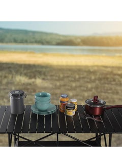 Generic Large Foldable Table,Portable Camping Table,Picnic Table,Backpacking Table with Storage Waterproof Pocket,for Outdoor BBQ,Cookout,Picnic,Beach,Camping and Beach 95 * 55 * 50CM  - Image 5