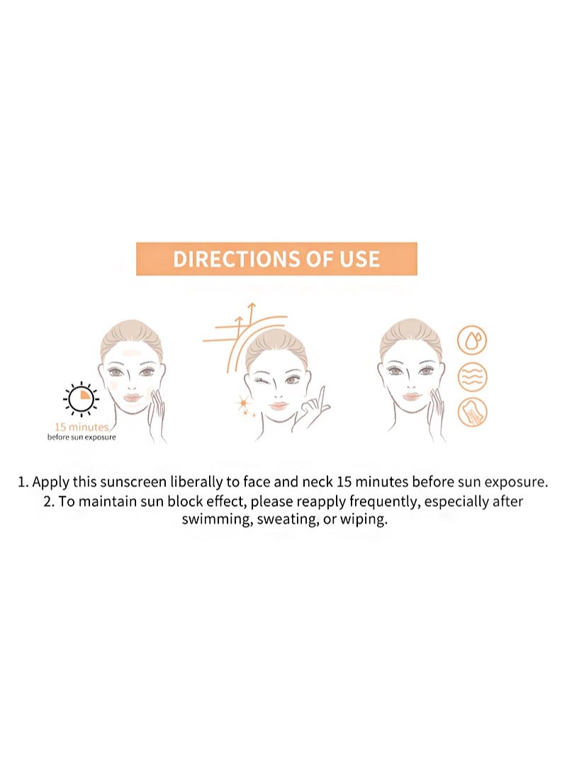 LANBENA - Niacinamide Sunscreen SPF 50+ PA+++，For sensitive SPCcomplex，UVA/UVB Protection & Antioxidants Broad Spectrum (30ml) - Image 1
