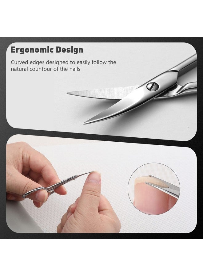 BEZOX Nail Scissors With Sharp Curved Blade - Nail Maintenance Toenail And Fingernail Scissor With Ergonomic Design For Men & Women - Image 4
