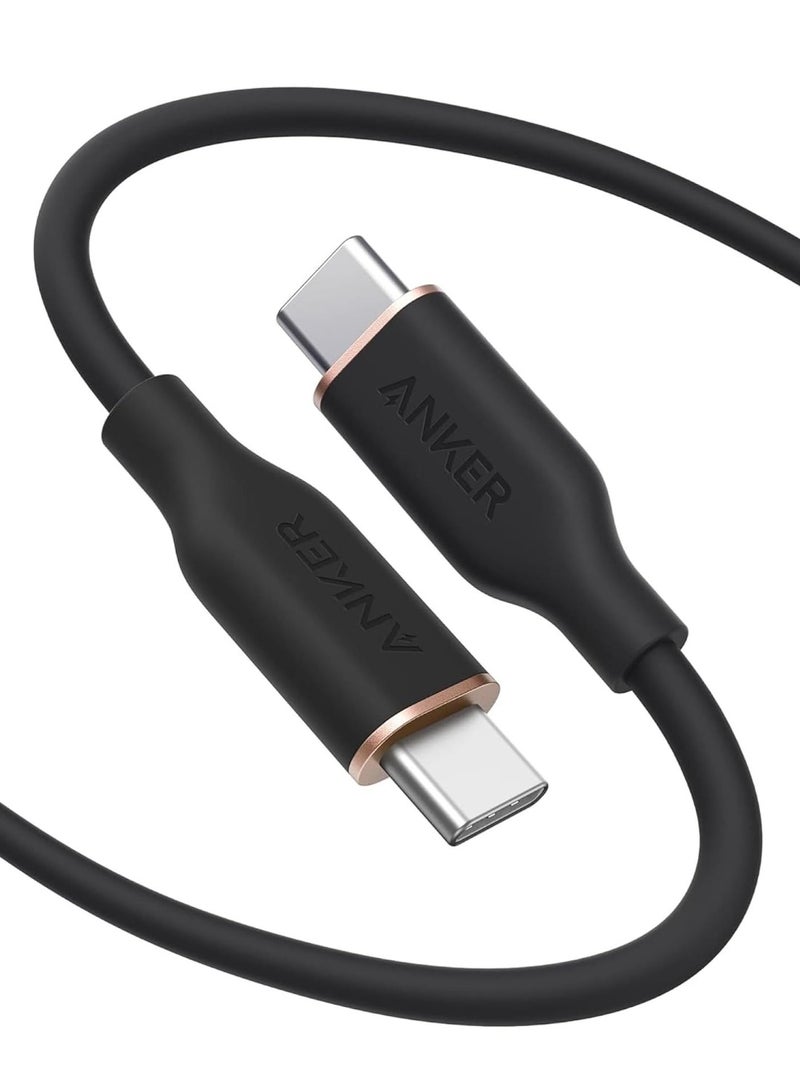 Anker Nano Power Bank, Mini Portable Charger with Built-In Foldable USB-C Connector, 5,000mAh Battery Pack 22.5W, For iPhone 16/15 Series, Samsung, Huawei, iPad, AirPods, Xiaomi, Vivo, Oppo and More & USB C Cable, 240W Type C Flow Cord, Fast Charging for iPhone 16 Series, MacBook Pro 2020, and More (USB 2.0, 6FT) Bundle - Image 3