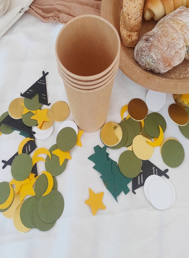 ZZDCMS Happy Camping - Camping Explorer Party Decoration, Woodland Birthday Confetti, Little Explorer Confetti, One Happy Camper Birthday Photo Booth Props - Image 4