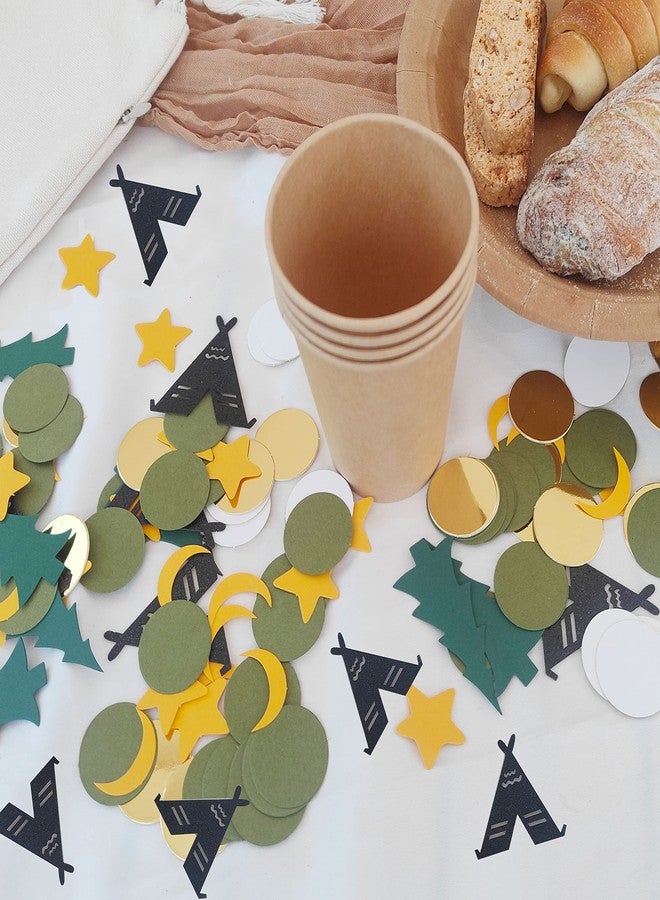 ZZDCMS Happy Camping - Camping Explorer Party Decoration, Woodland Birthday Confetti, Little Explorer Confetti, One Happy Camper Birthday Photo Booth Props - Image 5