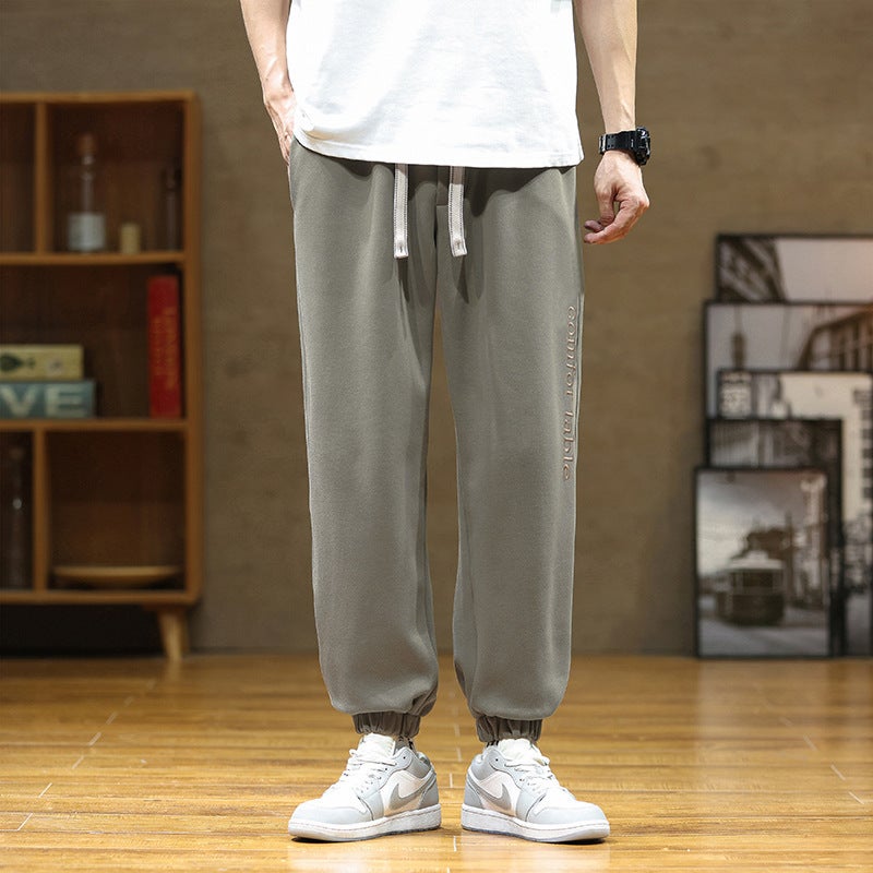 Men'S Plus-Size Casual Sweatpants Loose Jogger Sports Pants Trendy Embroidered Harem Long Pants Autumn - Image 5