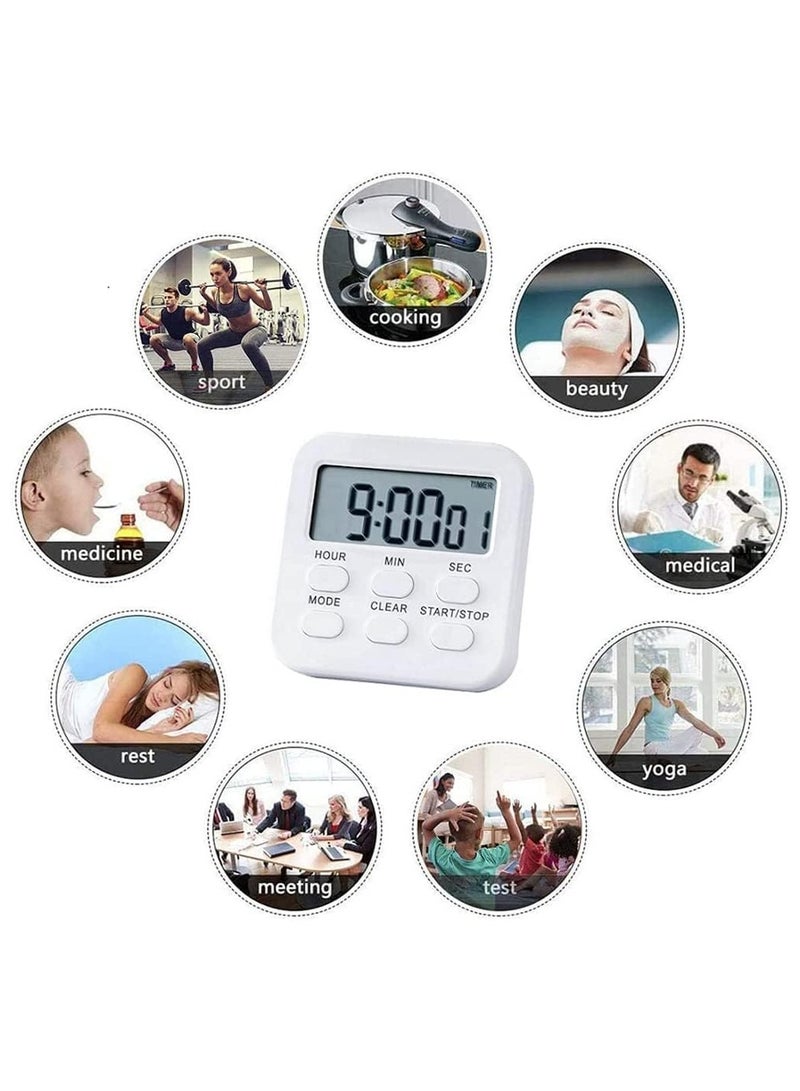 SYOSI Kitchen Timer Cooking Magnetic Digital Timer Classroom Timer for Kids Sports Teachers Cooking Baking Sports Games Office - Image 4