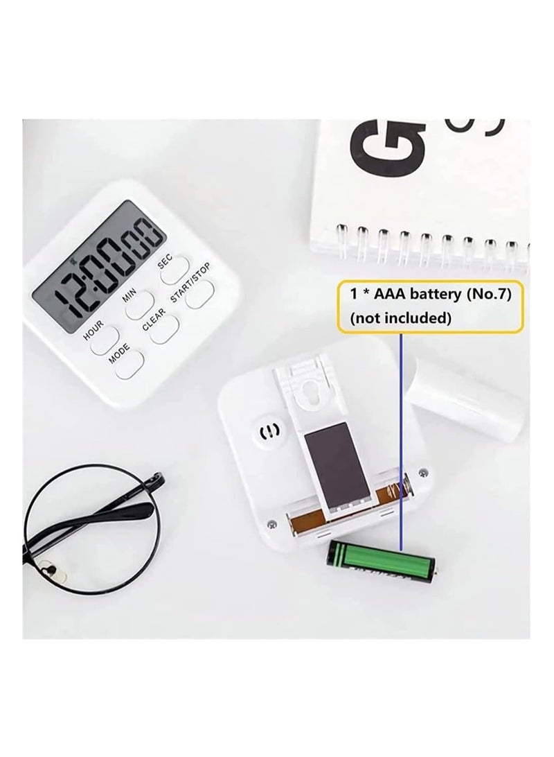 SYOSI Kitchen Timer Cooking Magnetic Digital Timer Classroom Timer for Kids Sports Teachers Cooking Baking Sports Games Office - Image 5