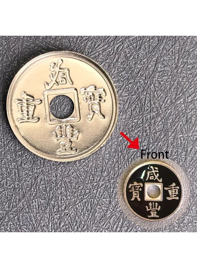 Black Coin Shell Magic Jumping Coin Double Sided Magic Trick Prop For Party Performance - Image 1
