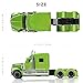 Risopen Semi Truck Toy 164 Scale Alloy Metal Diecast Heavy Semi Truck Trailer Head Toy Model International Lonestar Diecast Tow Traktor Toy Gift for Boy Adult Model Car Collector Green - Image 4