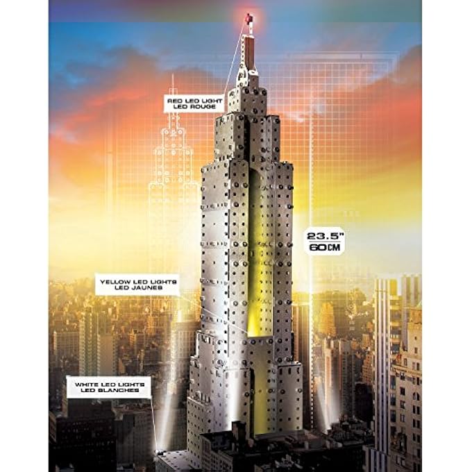 Meccano 2EN1 ARC TRIOMPHE ET EMPIRE STATE BUILDING LUMINEUX - Image 5