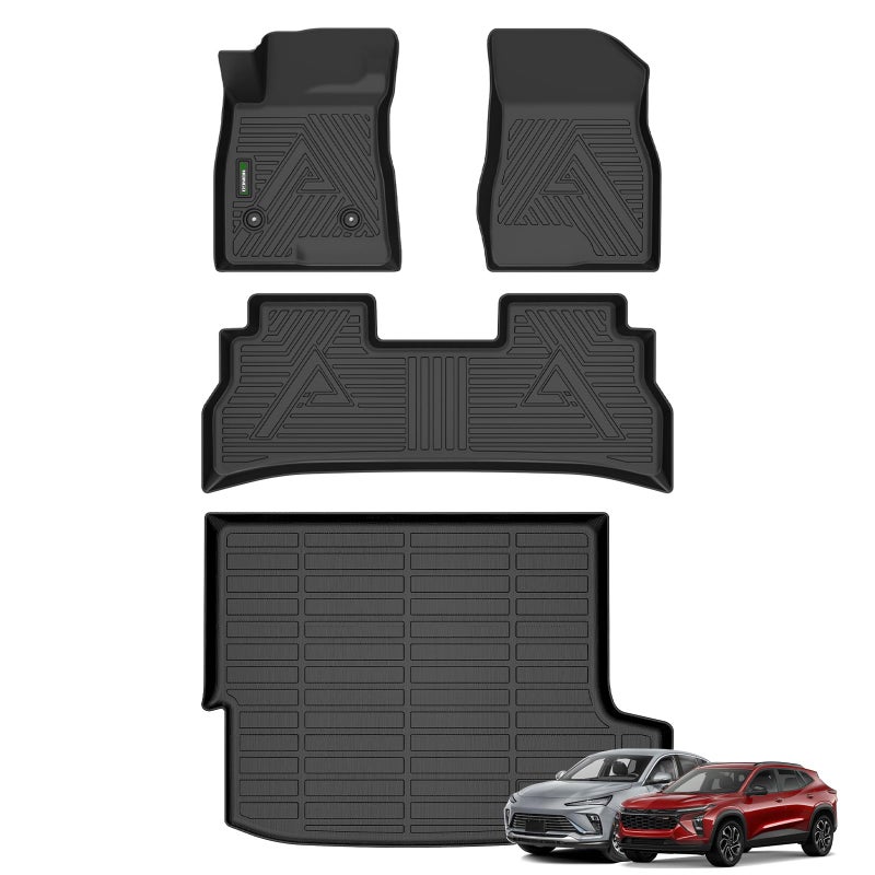 ANBINGO Floor Mats Cargo Liner Set for 2024 2025 2026 Chevy Trax LS 1RS LT 2RS ACTIV 2024 2025 2026 Envista Preferred Sport Touring Avenir Full Set