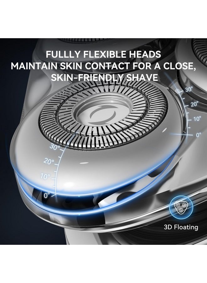 Electric Razor For Men, Rechargeable Men'S Rotary Shaver: Cordless, Waterproof, Wet & Dry, 3D Magnetic Floating Head, Led Display - The Ultimate Electric Razor For Men'S Shaving - pzsku/Z432B37EA4A80CA193A1EZ/45/_/1734182910/d4779f36-fe27-4f12-b6c8-1ac16cf81809