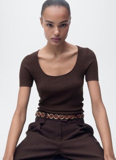 MANGO Linen-Blend Knitted Sweater  - Image 4