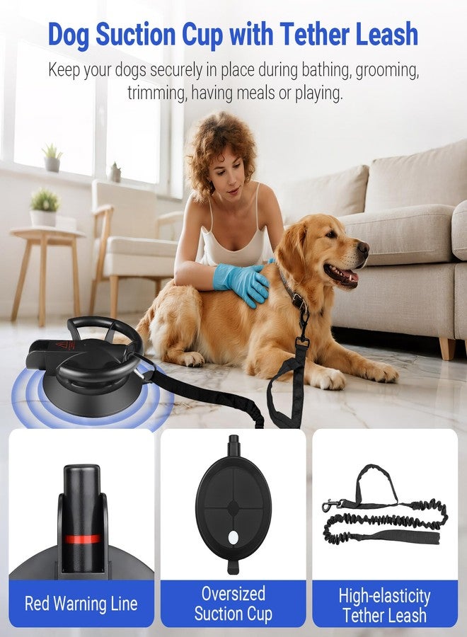 Ruppence Dog Bathing Suction Cup with Tether, High Elasticity Nylon Dog Bathing Tether Leash with Powerful Suction Cup for Pet Puppy Cat Shower,Trimming, Grooming - Image 3