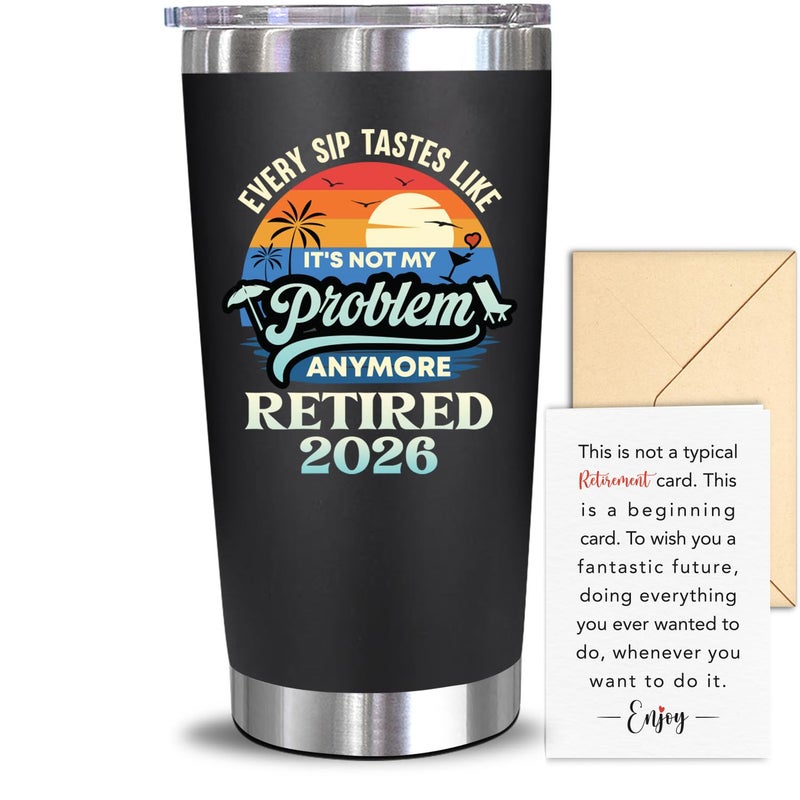 NewEleven Retirement Gift For Women, Men 2026 - Goodbye Present, Going Away Gift, Farewell Gifts For Coworkers From Colleague, Friend, Family - Tumbler 20oz - Image 1