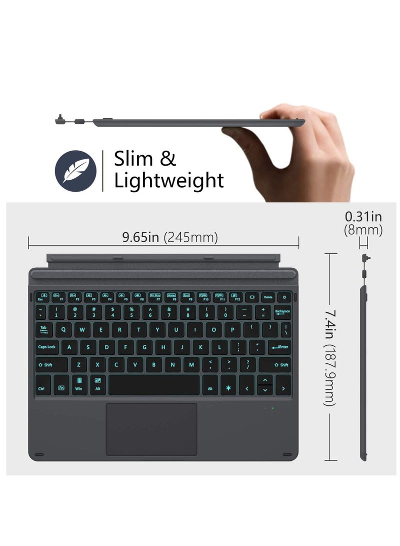 Ultra-thin Bluetooth Keyboard with Trackpad/TouchPad for Surface Go 3 (2021), Surface Go 2 (2020) and Surface Go - Image 5