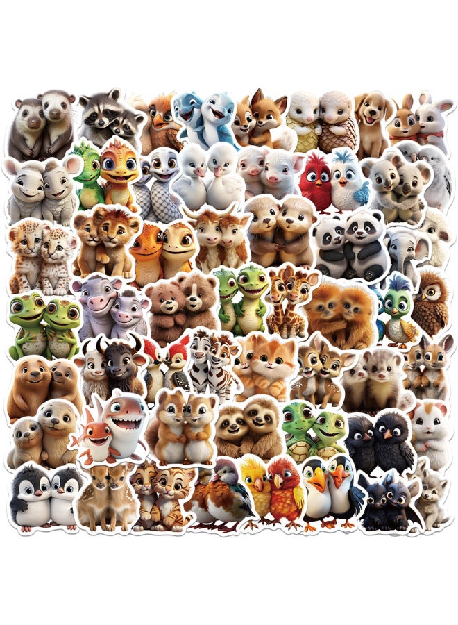 [super Complete Collection] Farm Wildlife Stickers Children's Toys Elk Alpaca Panda Lion Stickers