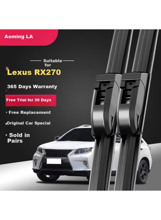 Aoming Lexus Rx270 Windshield Wiper, Original Boneless Rubber Strip Wiper Blade Installed Front Wiper