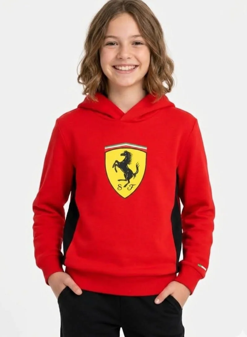 Scuderia Ferrari Scuderia Ferrari Kids Large Scudetto Hoodie