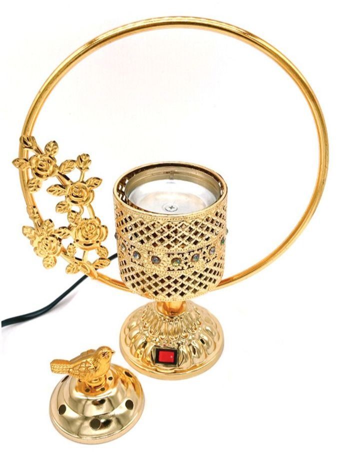 Electric Arabic Incense Burners plug Censer , Tower Shape Metal Vintage Incense Burner - Image 3