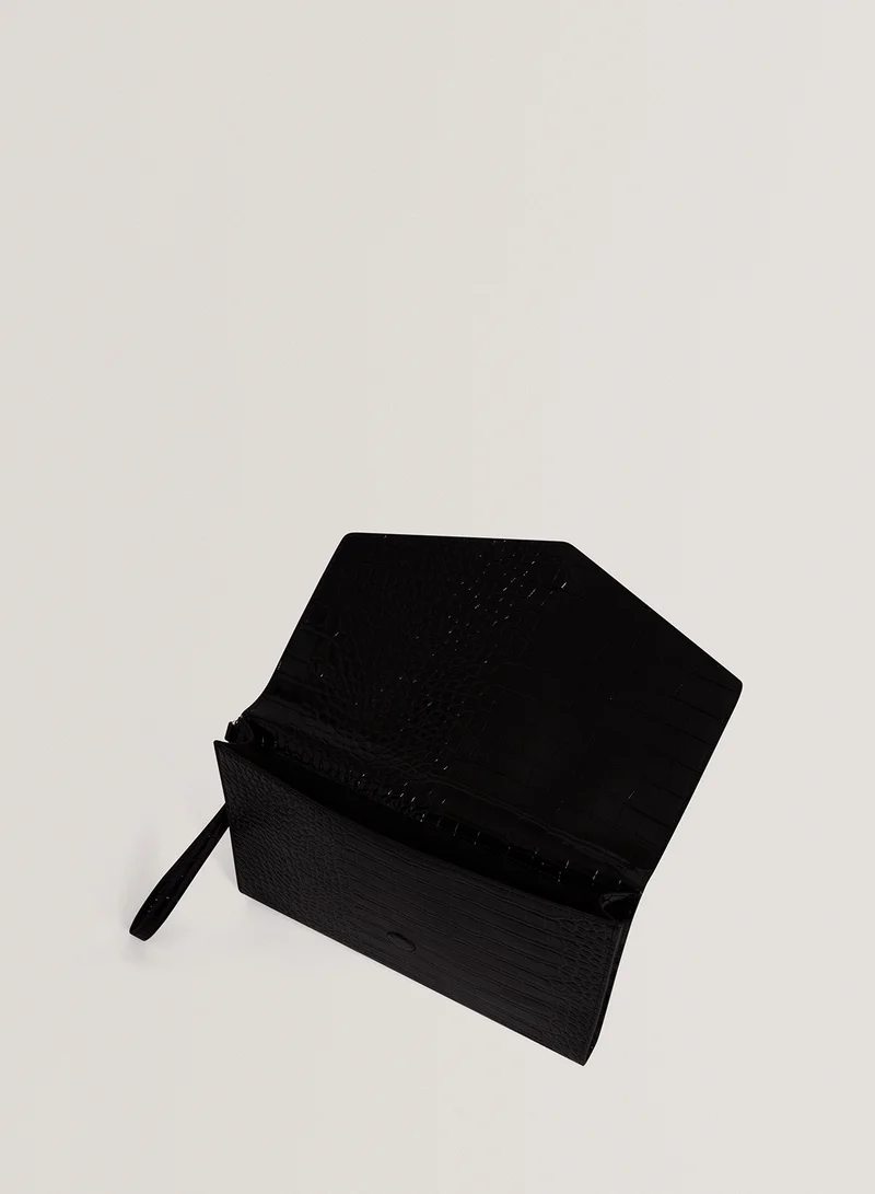 Ted Baker Wesslie Croc Effect Wallet