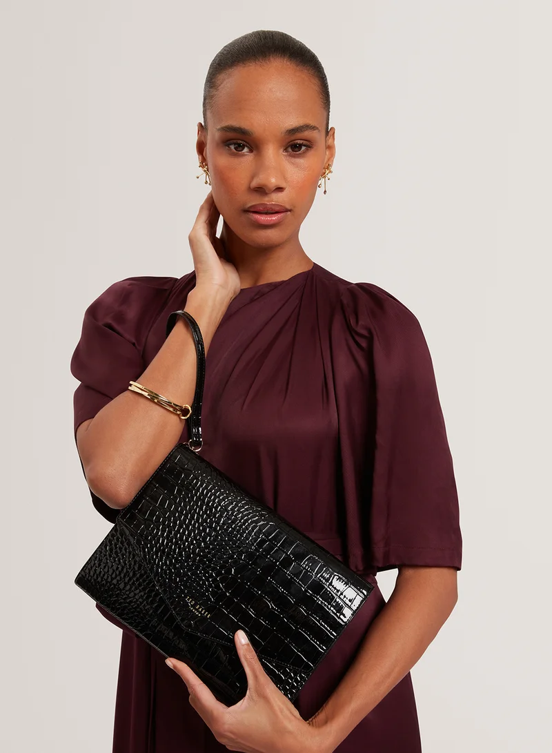 Ted Baker Wesslie Croc Effect Wallet