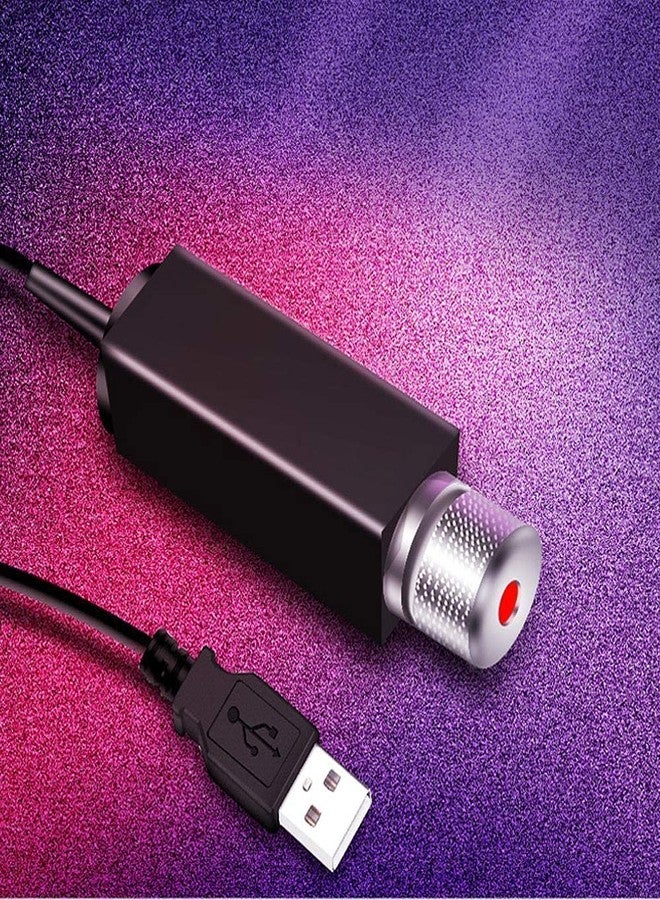 Ruslaan جهاز عرض النجوم الليلي المحمول من روسلان، يعمل بمنفذ USB، مناسب للسيارات والشاحنات والمكاتب والمنازل، مصباح سقف LED رومانسي، أوضاع إضاءة متعددة قابلة للتعديل (عبوة من قطعة واحدة). - Image 4