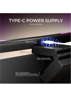 fonken Monitor Light Bar Curved with RGB Backlight,Computer Screen Lamp for Eye Caring,Dual Light Source with Touch Control Timed Computer Light Bar,Gaming Accessories for Home Office Game  - Image 5