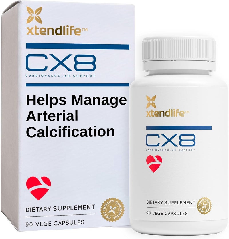xtendlife مكمل صحة القلب Xtendlife CX8 فيتامين K2 MK7 فيتامين D3 توكوتريينولز و البحر النبق لصحة القلب والأوعية الدموية 30 يومًا - Image 1