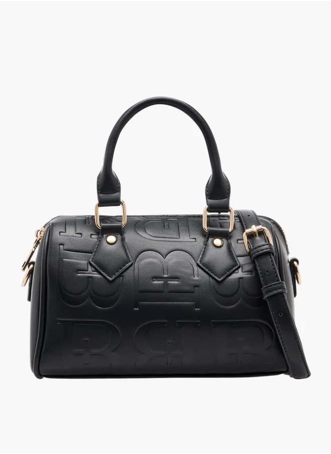فلورا بيلا من شو إكسبرس Women's Monogram Print Duffel Bag with Double Handles and Zip Closure