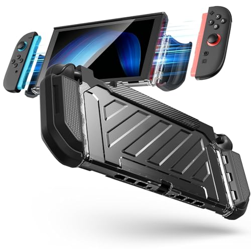 SUPCASE Unicorn Beetle Pro Case for Nintendo Switch 2 2025 MilitaryGrade Protection Joy Con Remove Friendly Dockable Integrated Cover Accessories Compatible with Switch 2 Black - Image 1
