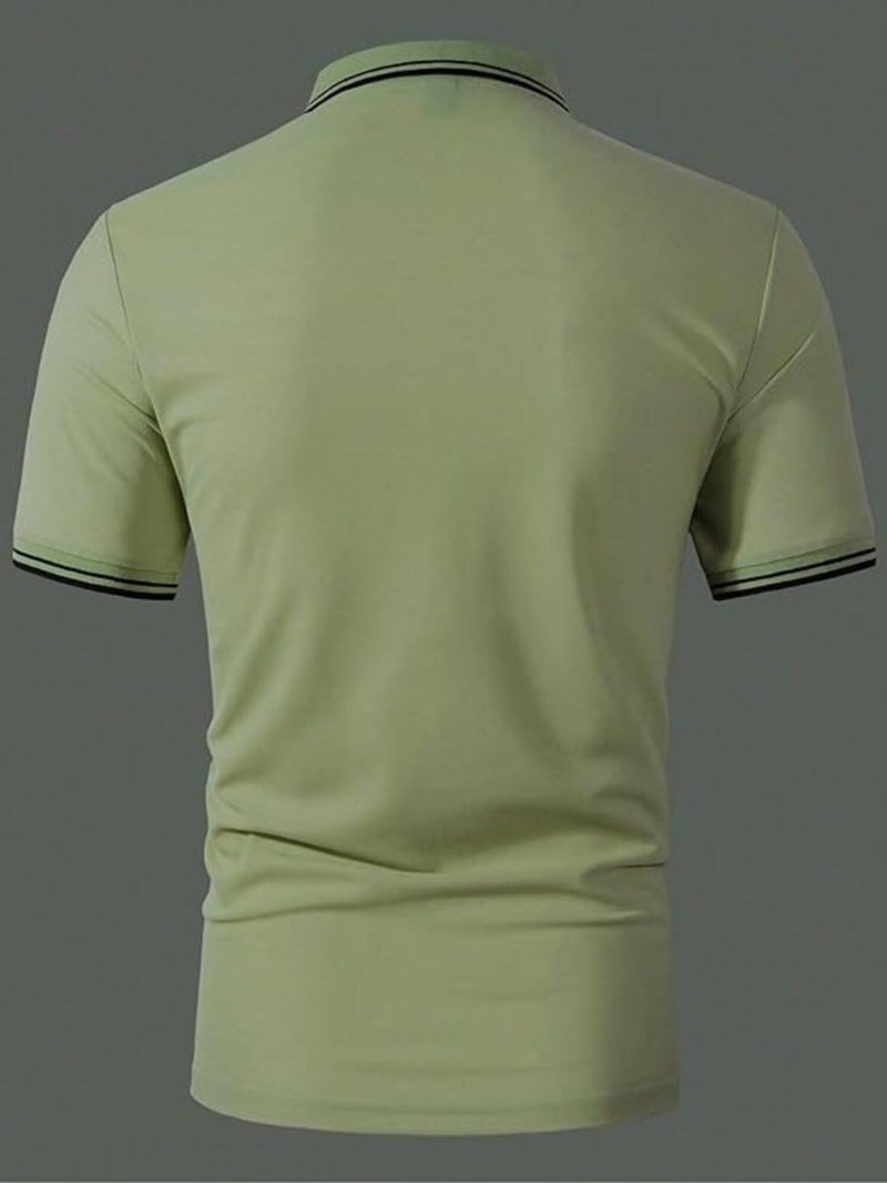 Lymio Polo T Shirt for Men || Men Casual T-Shirt || Polo Available in Combo Pack of 2 (Polo-20-21-Grey-SkyBlue-2XL) - Image 5