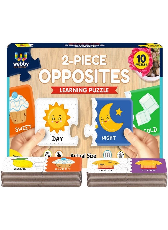 Webby Opposites 2 Pieces Learning Pack Jigsaw Puzzle, Montessori Early Educational Pre School Puzzle Toys For 2+ Years Kid - Image 5