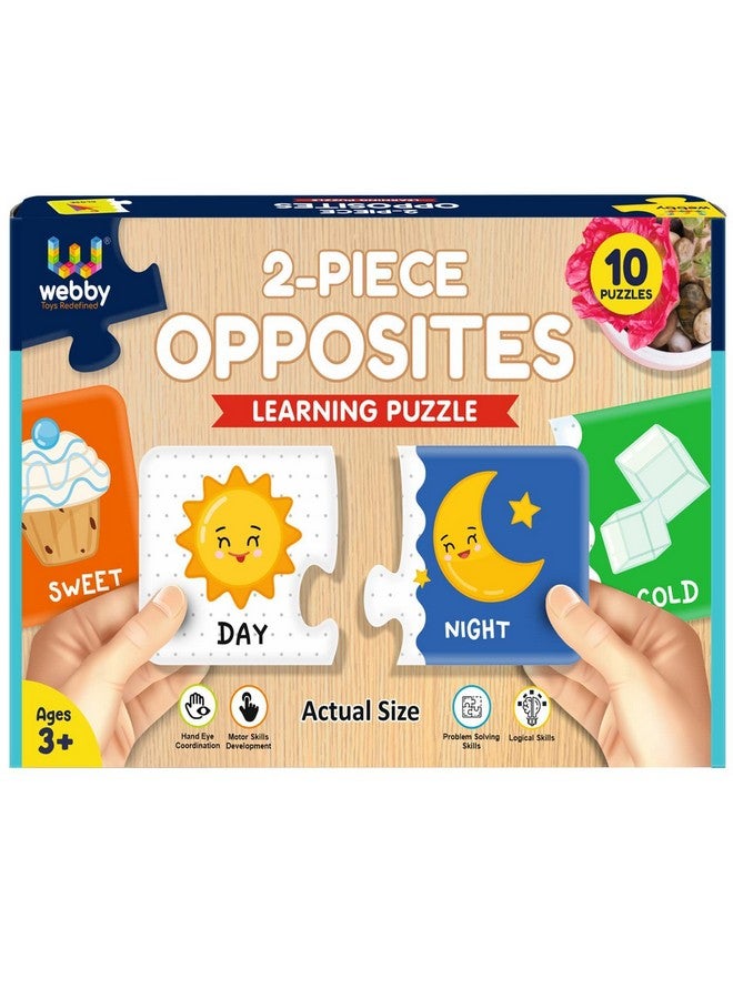 Webby Opposites 2 Pieces Learning Pack Jigsaw Puzzle, Montessori Early Educational Pre School Puzzle Toys For 2+ Years Kid - Image 1